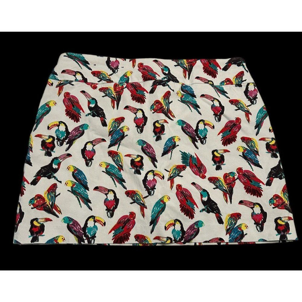 Attyre  Ladies sz 6P Petite Tennis Golf Pickleball skort stretch Pull On Birds
